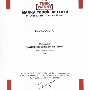 Marka Tescil Belgesi